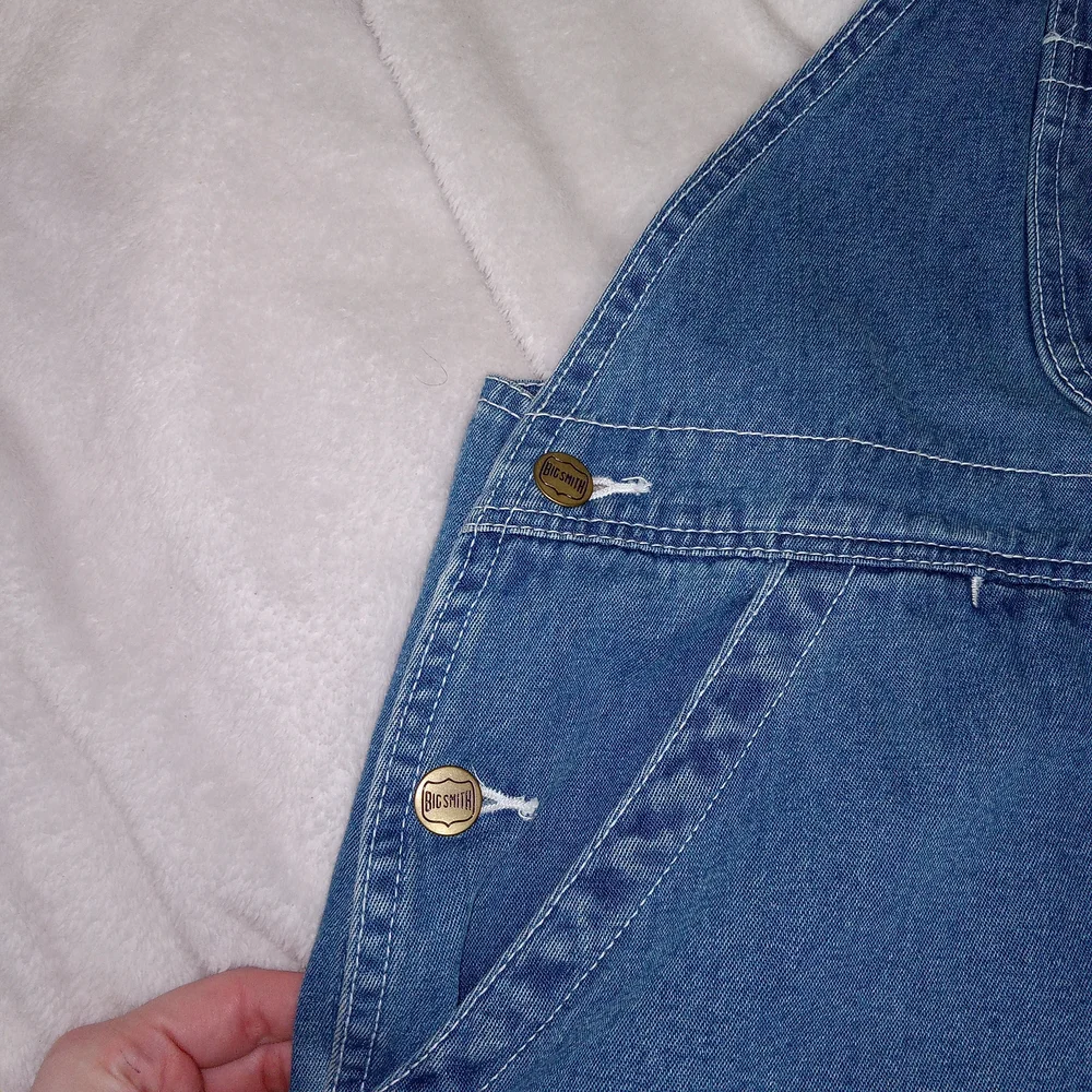 Big Smith Liberty Men’s Overalls Denim Bibs Size 44x30 Carpenter Farmer Chore